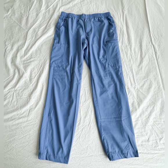 Carhartt Liberty Slim Fit Straight Leg Scrub Pants Size Small Ceil Blue - Picture 1 of 5